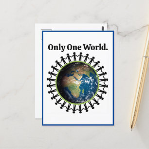 Earth Day One World Planet Earth Foto Briefkaart