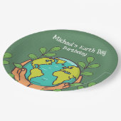 Earth Day Party Papieren Bordje (Gekanteld)