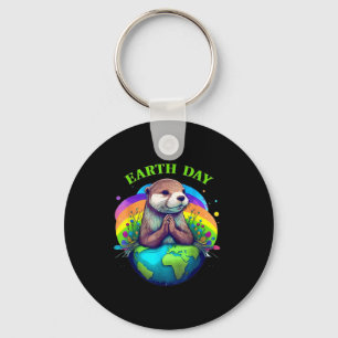 Earth Day Planet Jubileum Earth Day Sleutelhanger