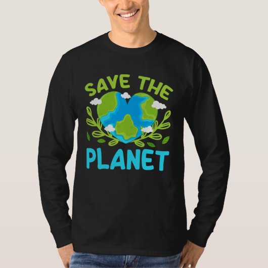 Earth Day Planet Vegan Animals Environment Generic T-shirt (Voorkant)