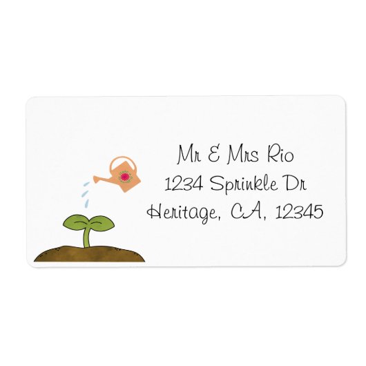 Earth Day Plant Trees Make A Difference Label (Voorkant)