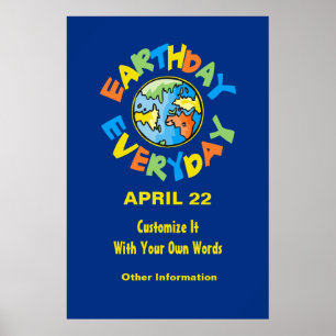 Earth Day Poster 22 april Aangepast formaat aanpas