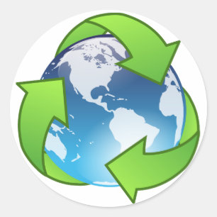 Earth Day Recyclen Sticker