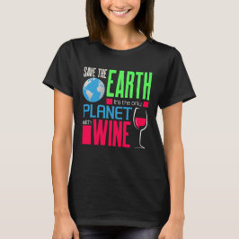 Earth Day Red onze aarde als enige planeet met wij T-shirt