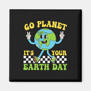 Earth Day Restore Earth Natuur Planet Cute Earth D Magneet