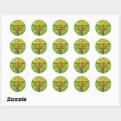 Earth Day Ronde Stickers - Groene Boom (Vel)