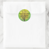 Earth Day Ronde Stickers - Groene Boom (Tas)