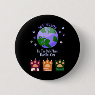 Earth Day Save the Earth Het is de enige planeet d Ronde Button 5,7 Cm