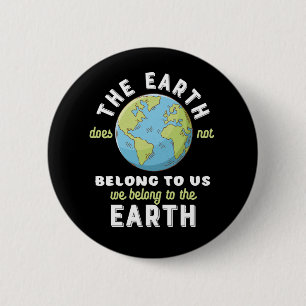 Earth Day Save the Planet Protect the Environment Ronde Button 5,7 Cm