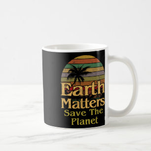 Earth Day Save the Planet Retro-cadeau Koffiemok