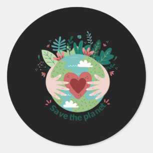 Earth Day Save the Planet Wereld Moederdag Ronde Sticker