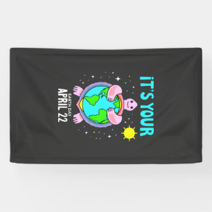 Earth Day Schildpad Ontwerp 22 April Voor Natuurli Spandoek