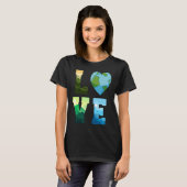 Earth Day Science Love Environmental Activism Marc T-shirt (Voorkant volledig)