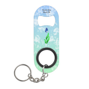 Earth Day Sleutelhanger Bottle Open Mini Flessenopener