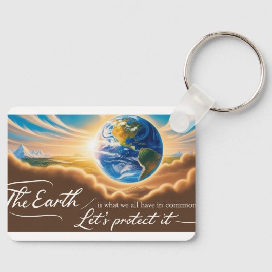 Earth Day-Sleutelhanger Sleutelhanger (Voorkant)