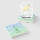 Earth Day Stone Onderzetter (Zijkant)