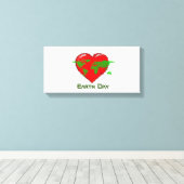 Earth Day Stretted Canvas Print (Insitu (Houten vloer))