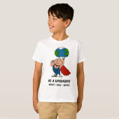 Earth Day Superheld t-shirt (Voorkant volledig)