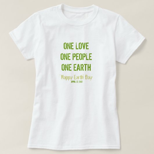 Earth Day T-Shirt (Design voorkant)