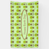 Earth Day Teres gepersonaliseerd Spandoek (Verticaal)