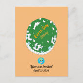 Earth Day Verjaardag Custom Briefkaart (Voorkant)