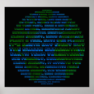Earth Day Wereldbol Poster