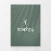 Earth Elegance Logo Beauty, Spa Sage Brochure Drieluik Kaart (Cover)