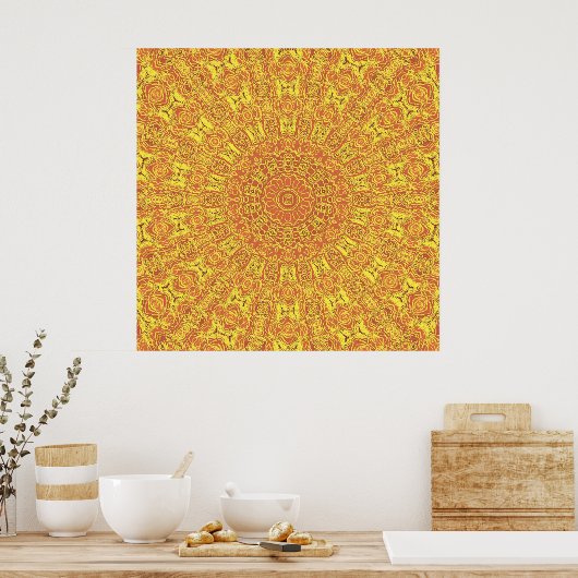 EARTH Element Contours poster Motif (Cuisine)