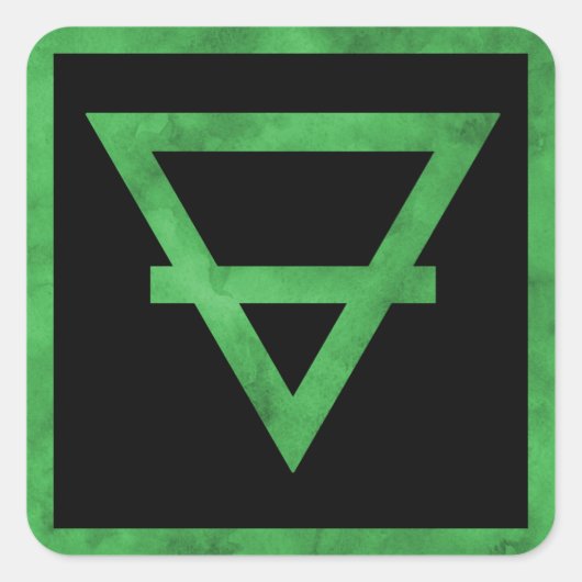 Earth Element Symbol Stickers (Voorkant)