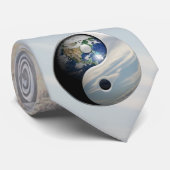 Earth en Sky Yin Yang Stropdas (Opgerold)