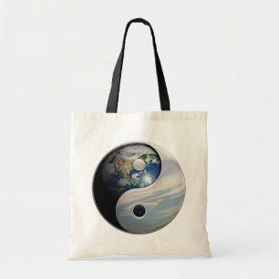Earth en Sky Yin Yang Tote Bag