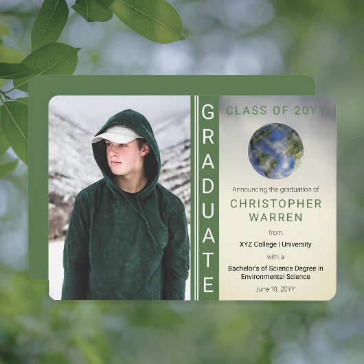 Earth Environmental Science Afstuderen Afstuderen Aankondiging