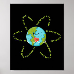 Earth Everyday 54e Jubileum Earth Day Vrouwen Poster