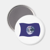 Earth Flag Magnet Magneet (Voorkant / Achterkant)