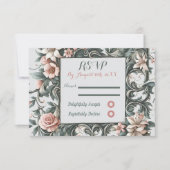 Earth Floral Vine RSVP Response Kaart (Voorkant)
