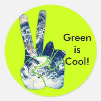 Earth Friendly Ronde Sticker