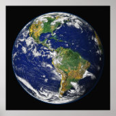 EARTH from SPACE Custom Wall Art Matte Poster (Devant)