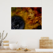 Earth Gaia Poster Environnement Collage numérique (Cuisine)