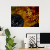 Earth Gaia Poster Environnement Collage numérique (Bureau à domicile)