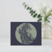 Earth Goddess Green Witch Pagan Druid Witches Briefkaart (Staand voorkant)