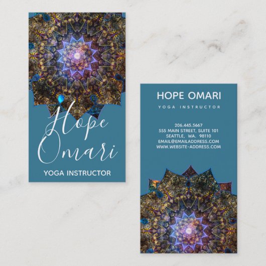 Earth Goddess Mandala Visitekaartje (Voorkant / Achterkant)