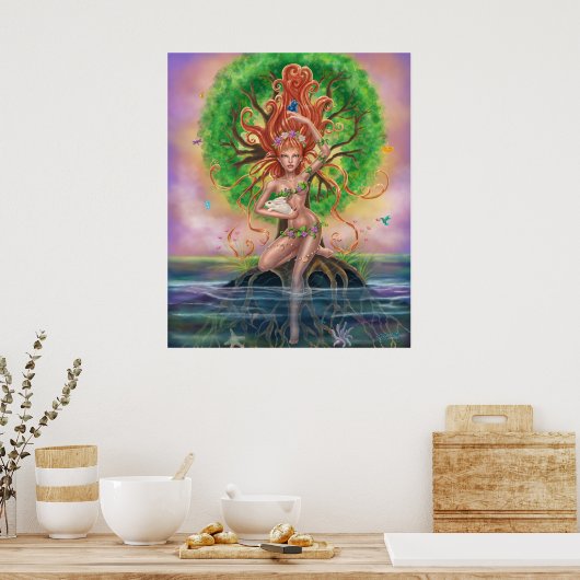 Earth Goddess Poster (Keuken)