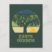 Earth Goddess  Sunset Briefkaart (Voorkant)