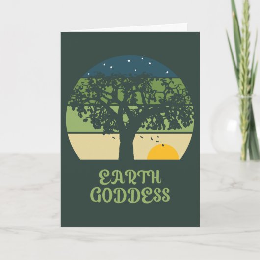 Earth Goddess  Sunset Kaart (Voorkant)