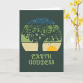 Earth Goddess  Sunset Kaart (Gele Bloem)