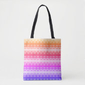 Earth Grid Rainbow Summer Tote Draagtas (Voorkant)