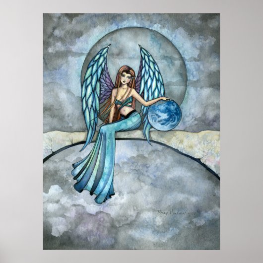 Earth Guardian Angel Fairy Poster Print (Voorkant)