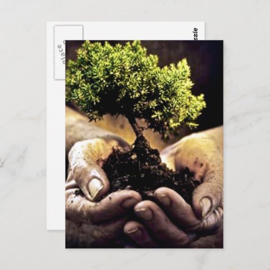 Earth Hands Briefkaart (Voorkant / Achterkant)