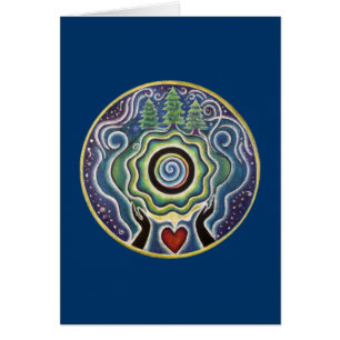 Earth Healing Mandala Card