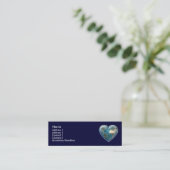 Earth Heart Profile Card Mini Visitekaartje (Staand voorkant)